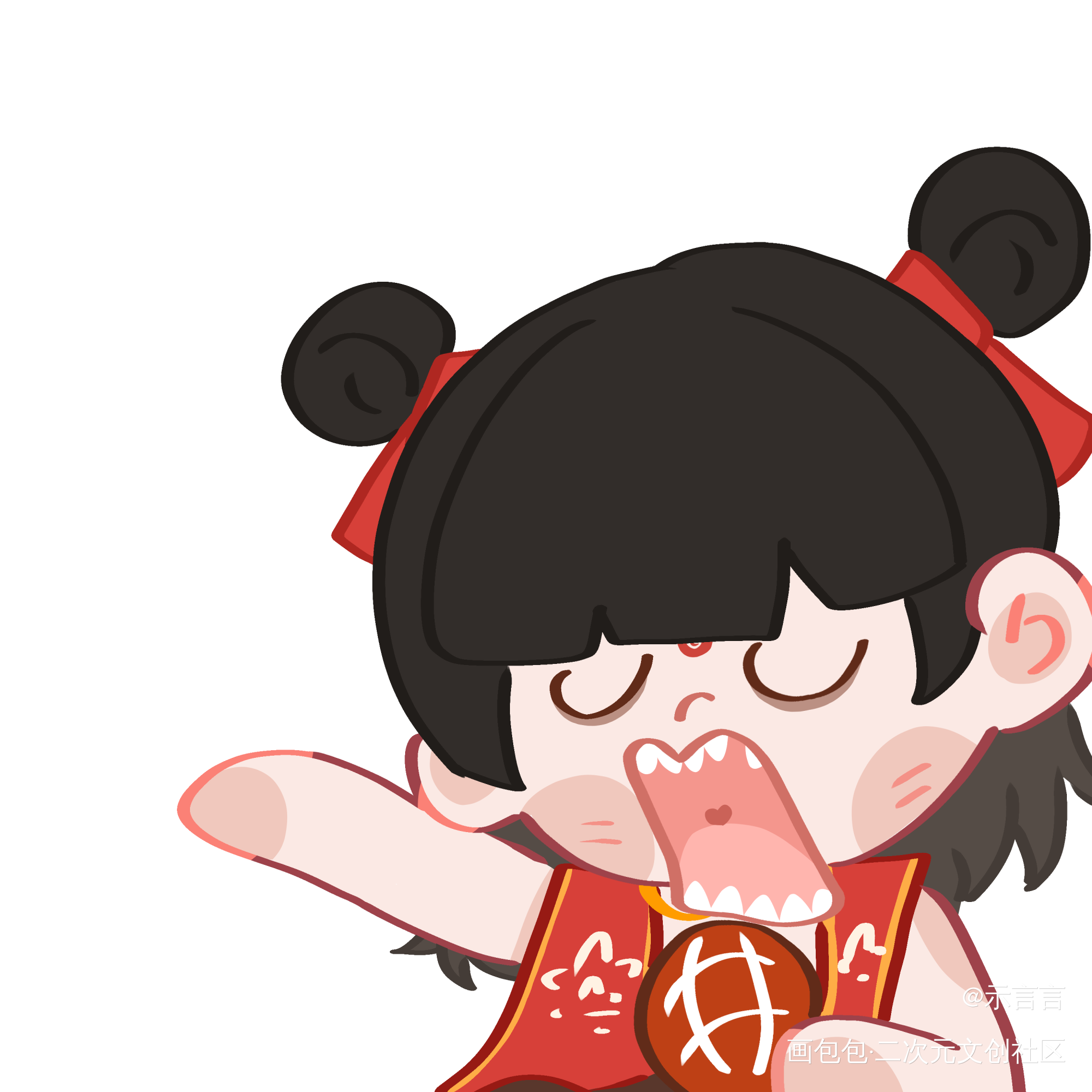 我家孩子可以当童模吗🙋🏻‍♀️_哪吒之魔童闹海藕饼敖丙哪吒绘画绘画作品