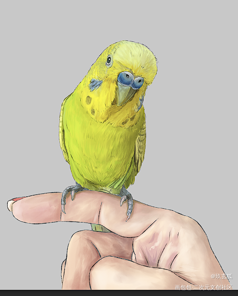 宠物插画定制_手绘可爱半厚涂水彩绘画作品