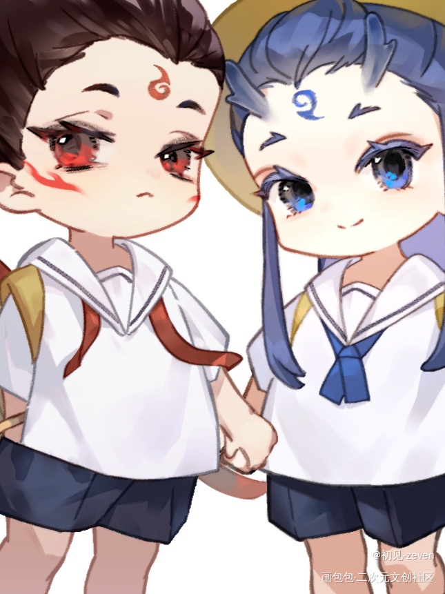 三岁，正是上幼儿园的年纪_绘画作品