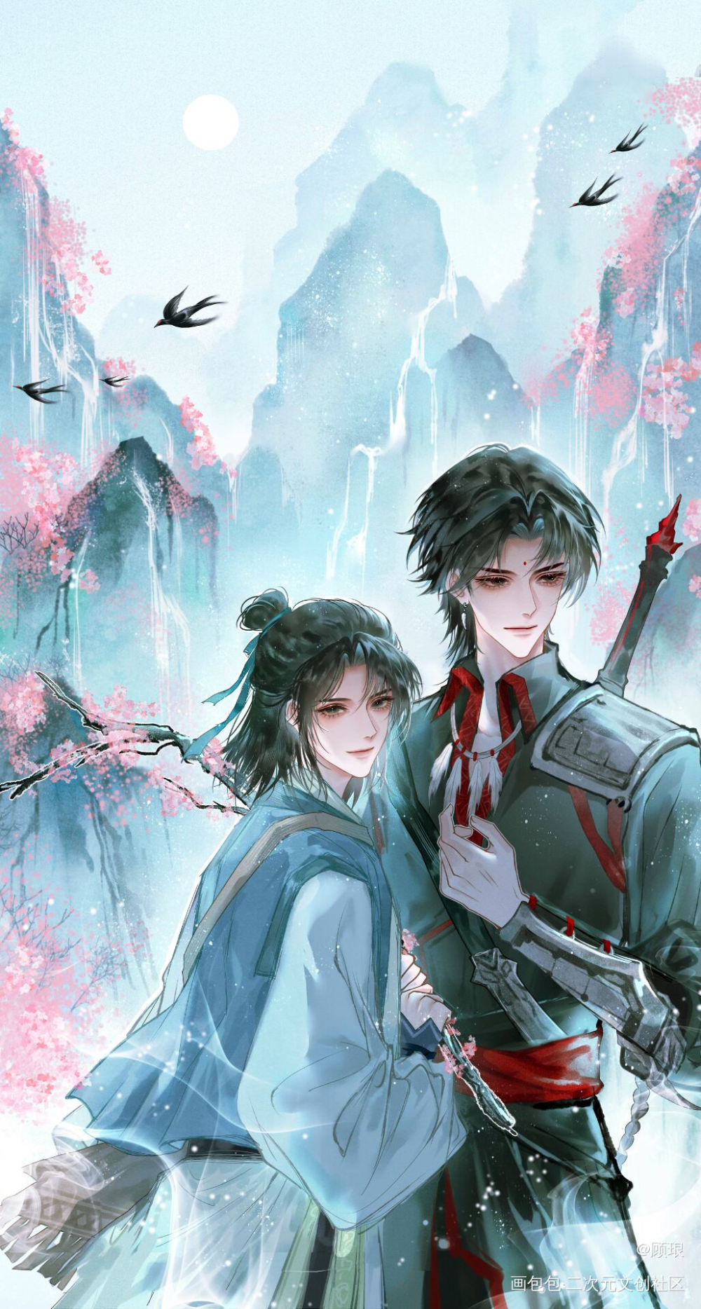 折今时春色 赠旧时你_古剑奇谭百里屠苏苏兰方兰生绘画绘画作品