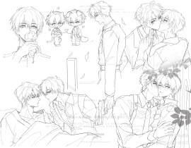 小猫小狗_绘画作品