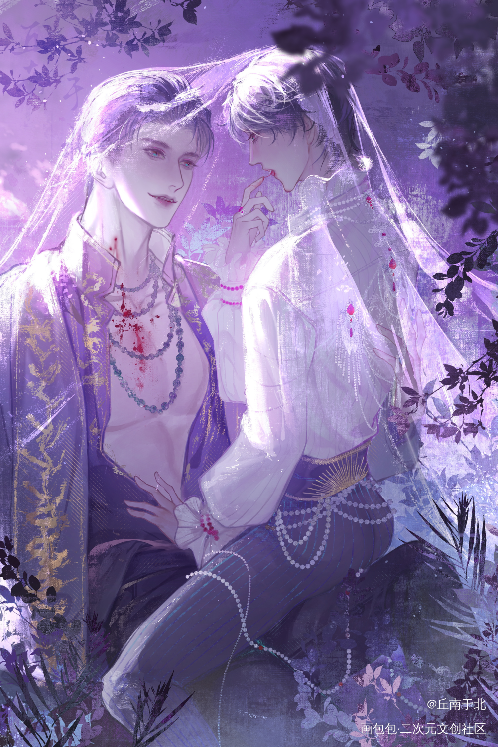群秀_开饭！！！_娘娘腔188男团群秀插画绘画作品