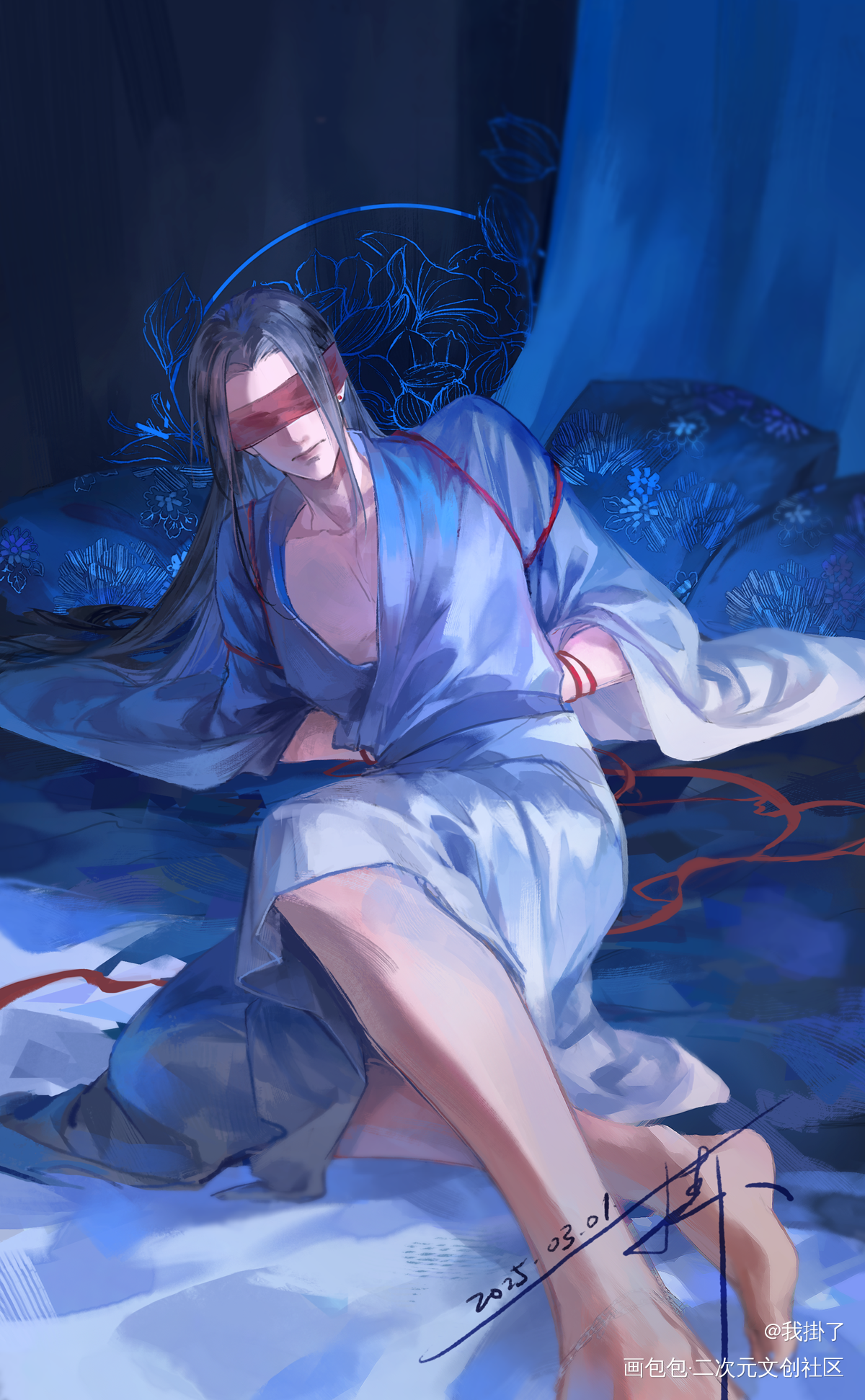 前世_二哈和他的白猫师尊燃晚楚晚宁·二哈和他的白猫师尊绘画作品