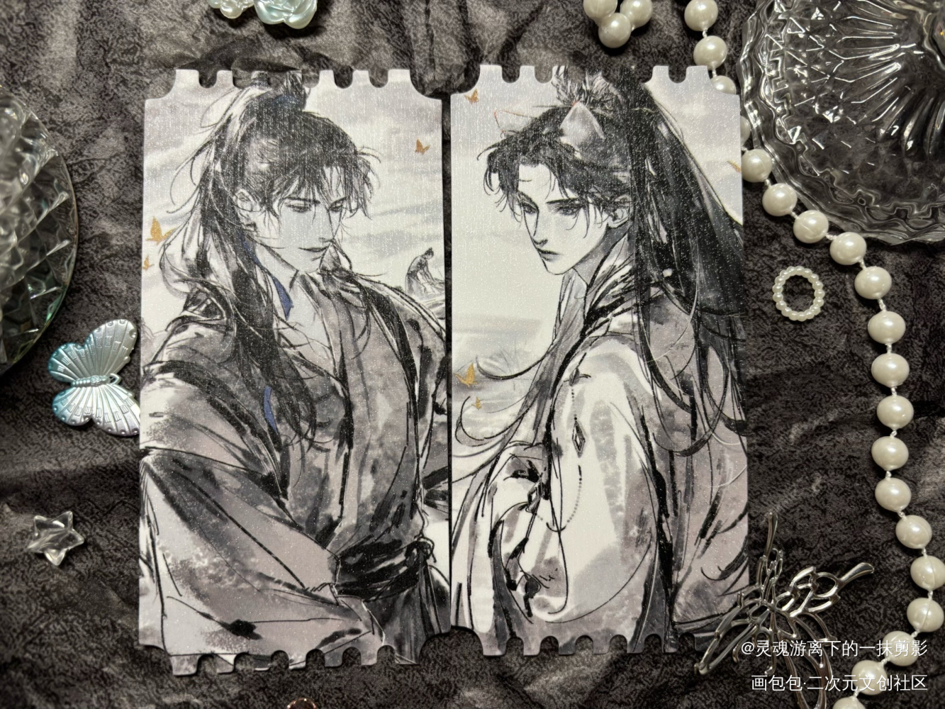 燃晚_二哈和他的白猫师尊无料返图燃晚绘画作品