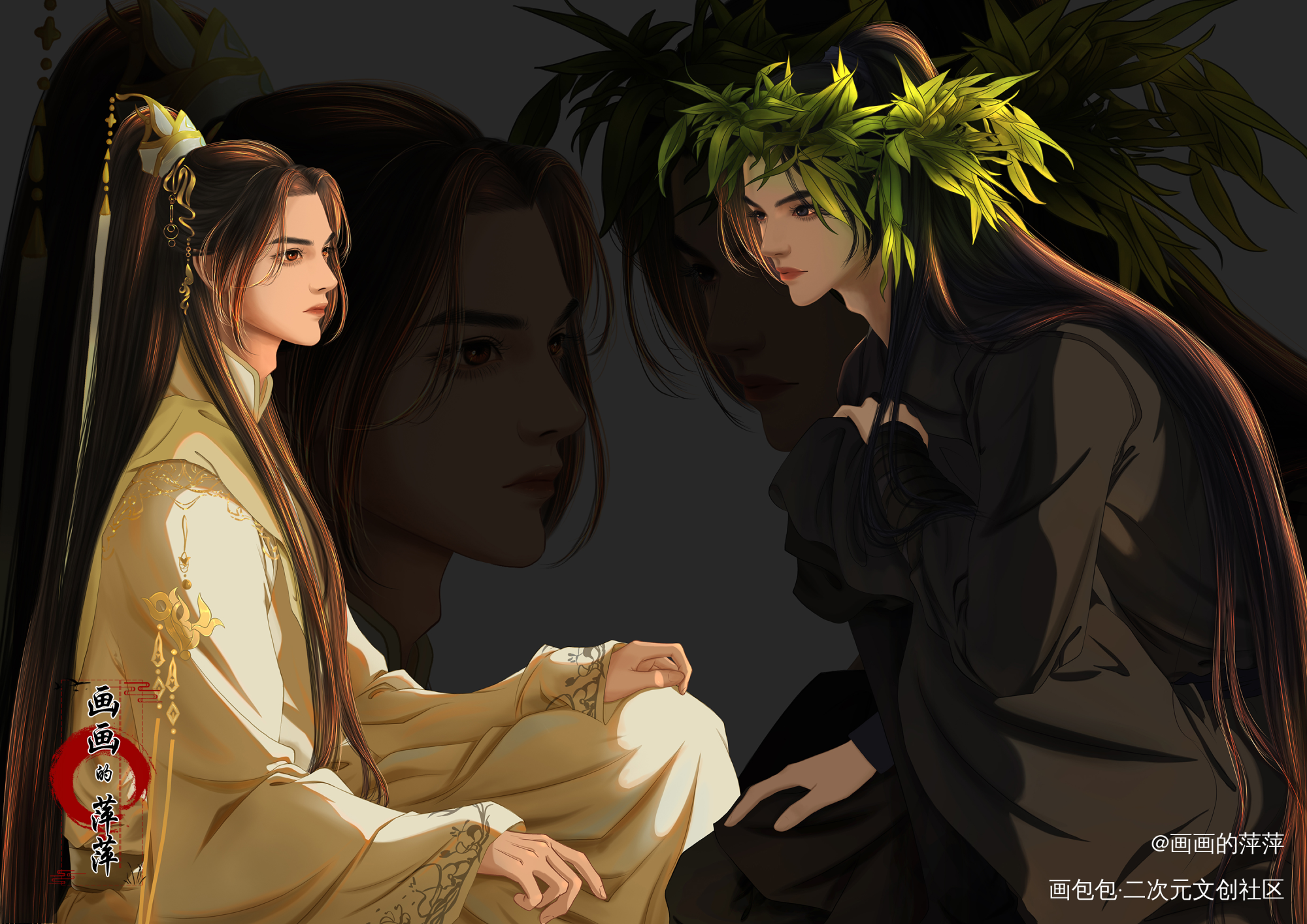 师尊 我喜欢你_二哈和他的白猫师尊燃晚楚晚宁墨燃古风绘画绘画作品
