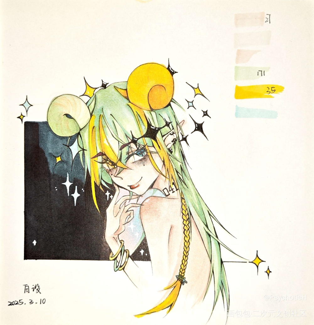 《自设变形计》_手绘个人自设自设绘画作品