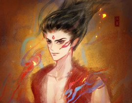 灵珠魔丸本是一体_绘画作品