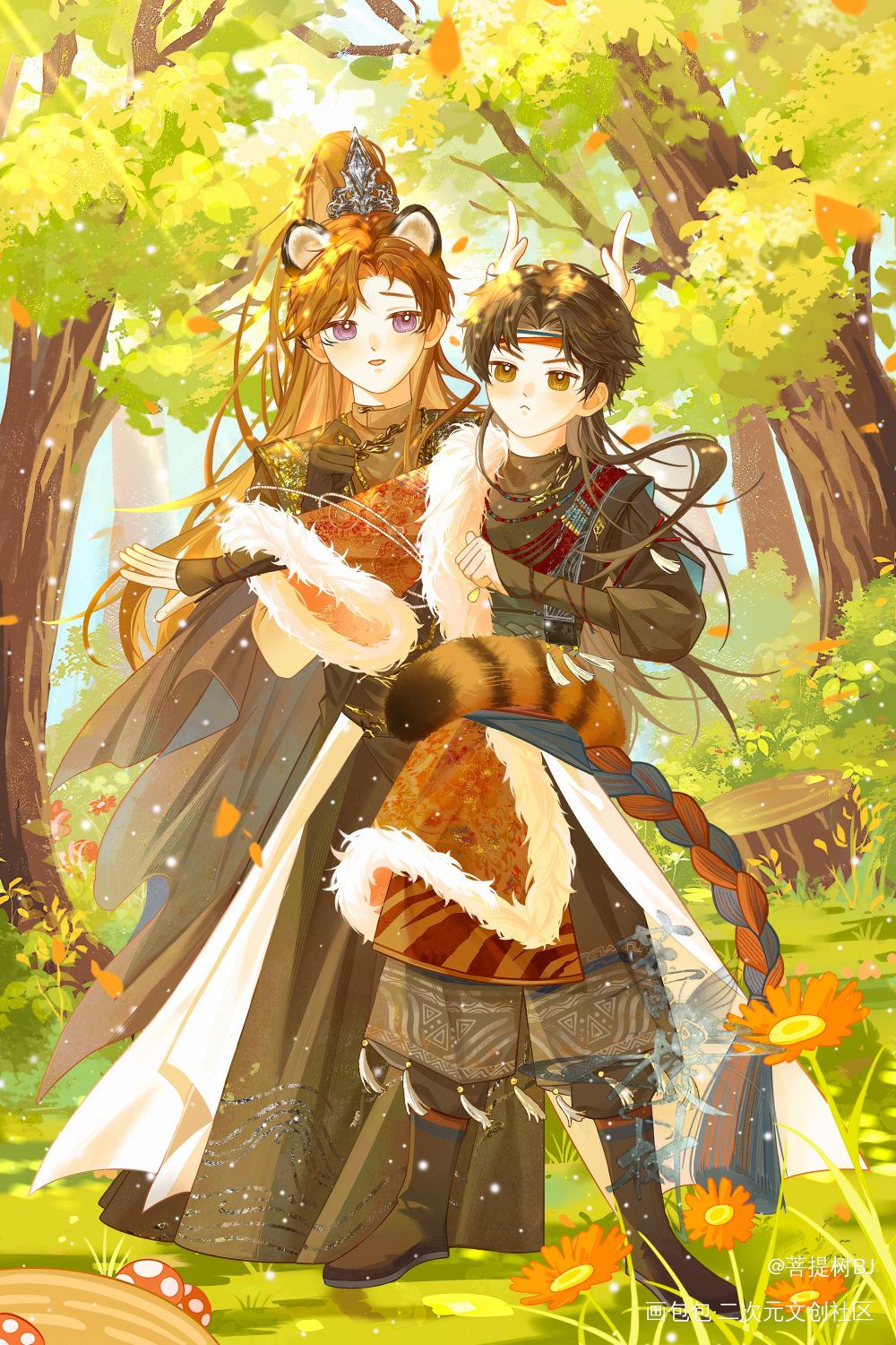 _老婆孩子热炕头188男团丁小伟周谨行绘画作品