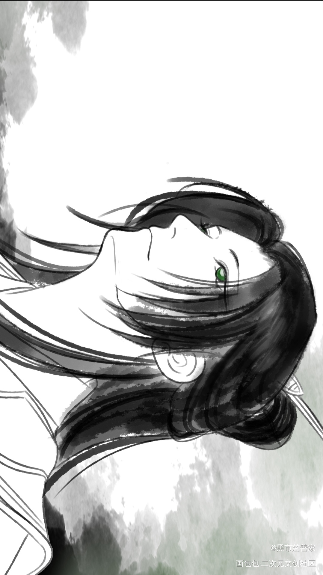 笔刷练习 涂一个沈老师_人渣反派自救系统沈清秋·人渣反派自救系统沈清秋绘画作品