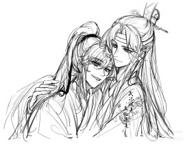 忘羡贴贴_绘画作品