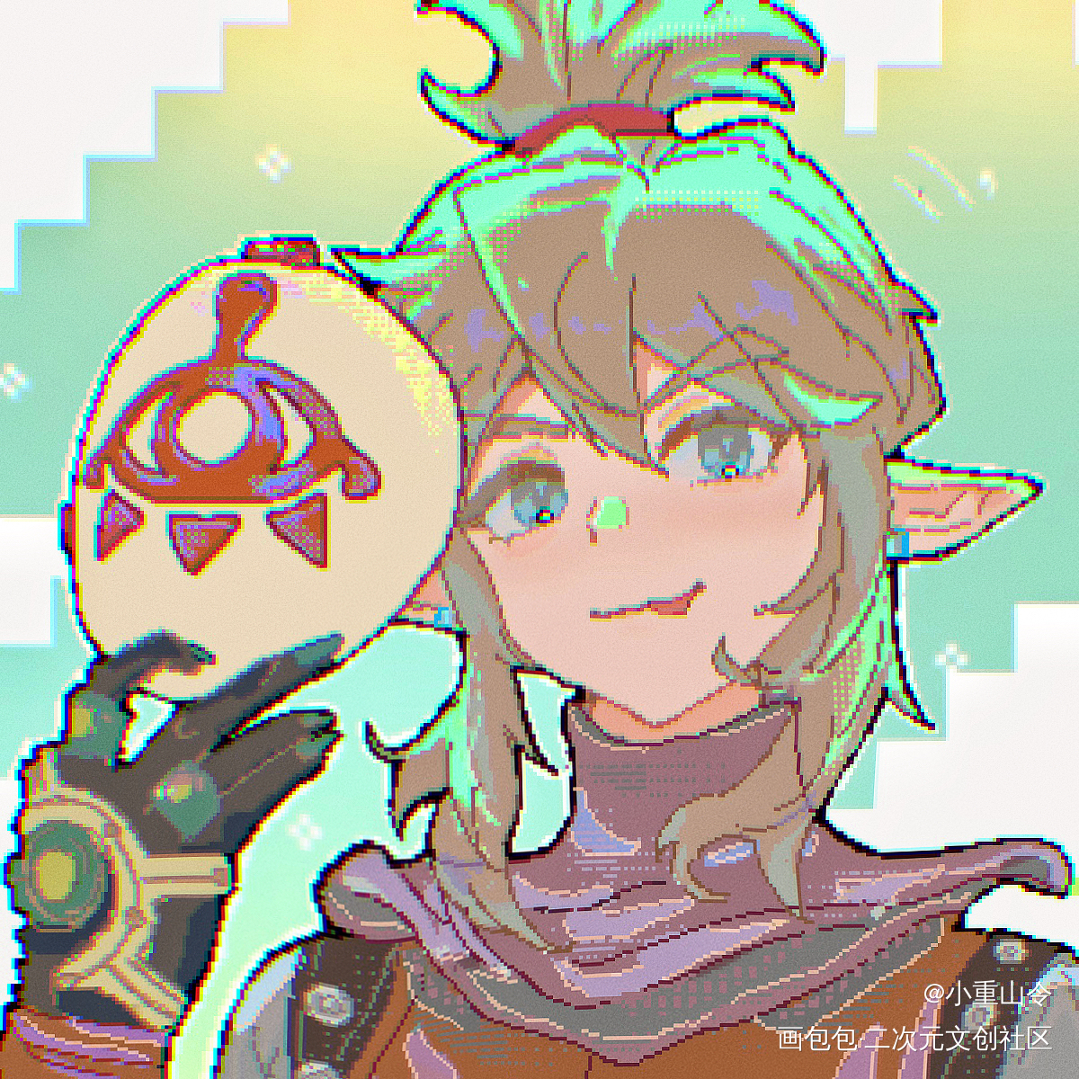 林克_塞尔达传说绘画作品