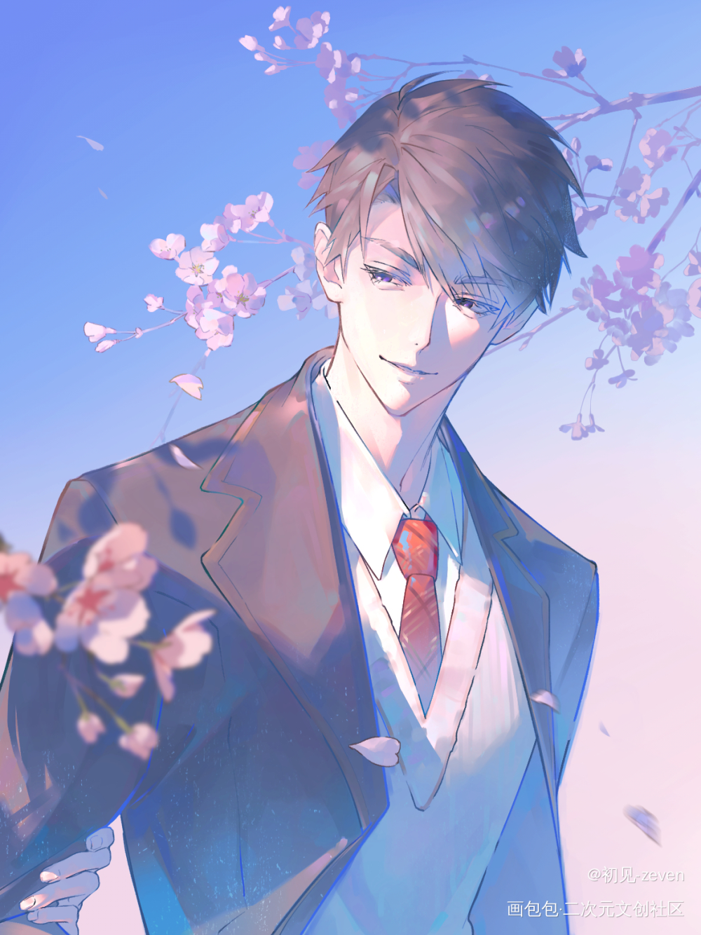 夏以昼，重画了下这张_夏以昼绘画作品