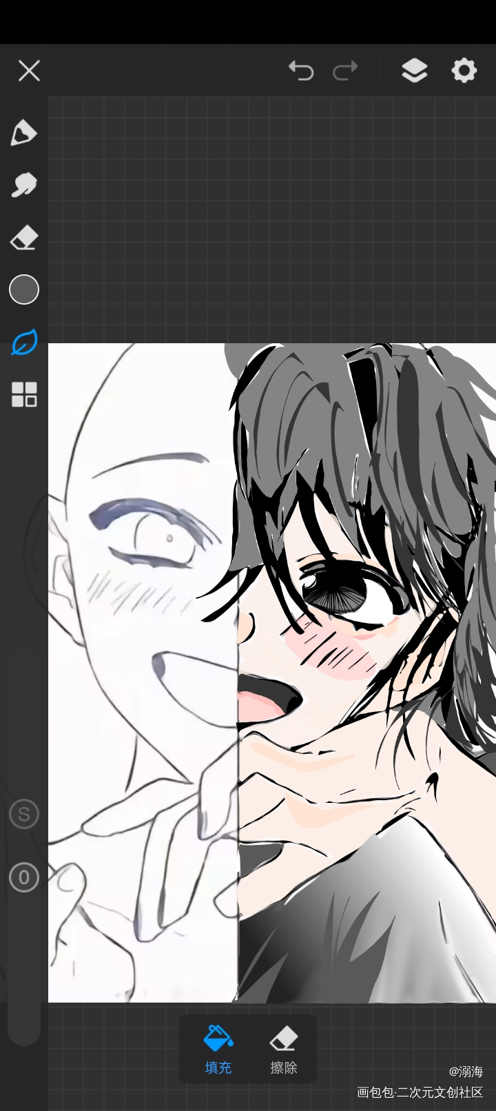 _彩色漫画绘画作品