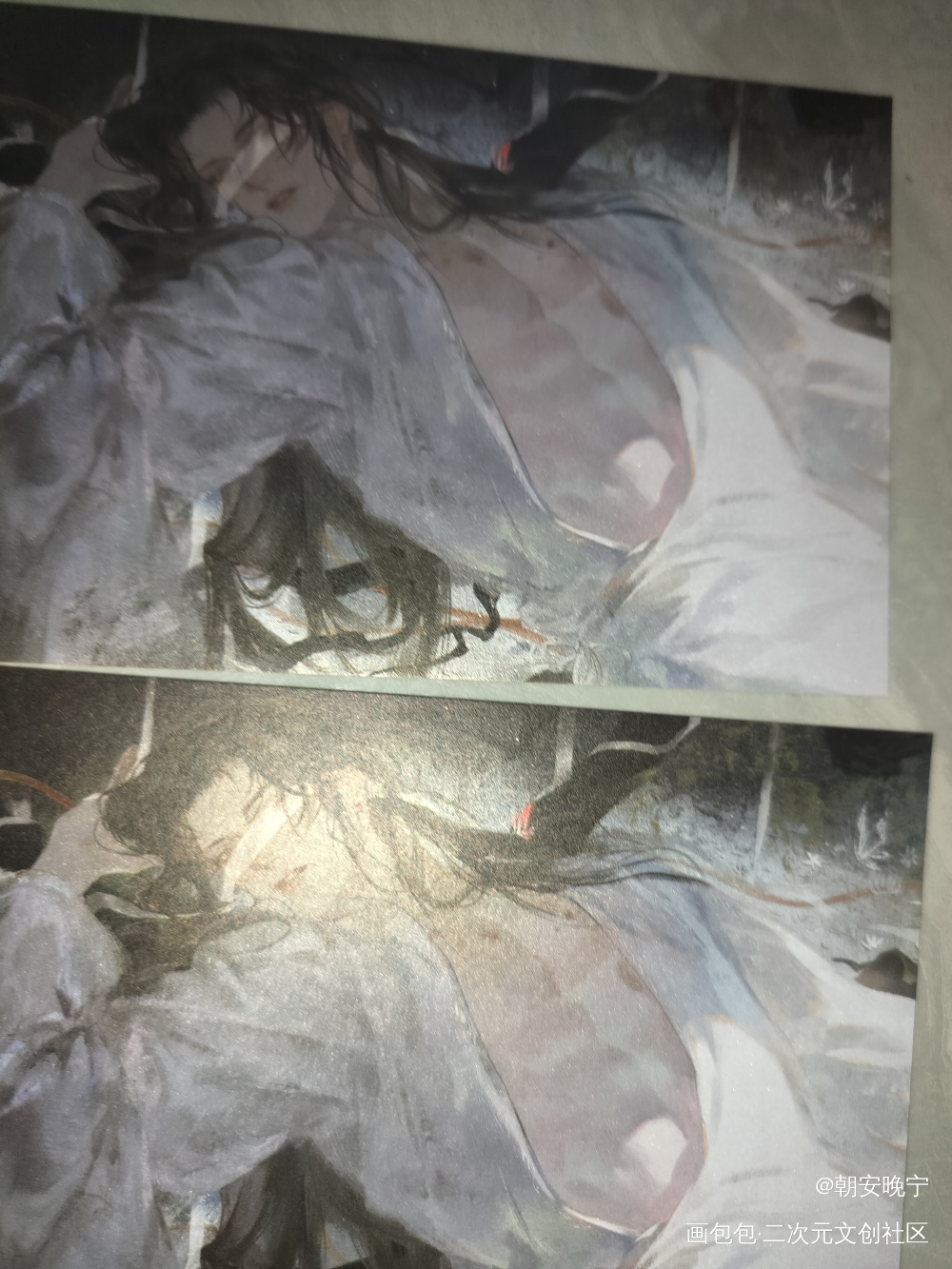 _二哈和他的白猫师尊站外返图燃晚绘画作品
