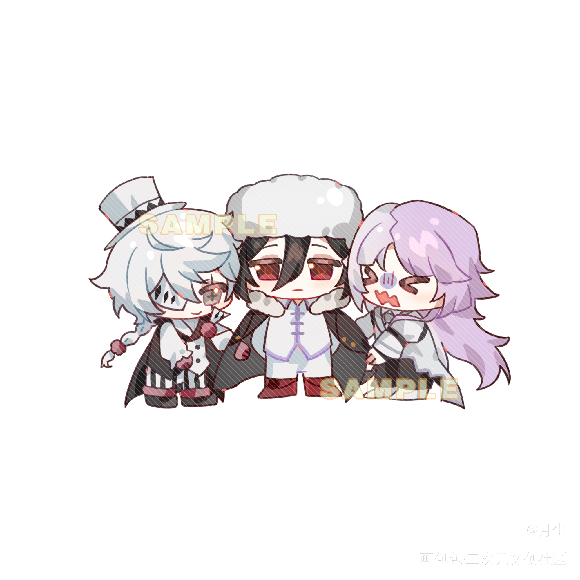 ［约稿］双人qq人一张_Q版求约稿白菜约稿接稿画师约稿约稿绘画绘画作品