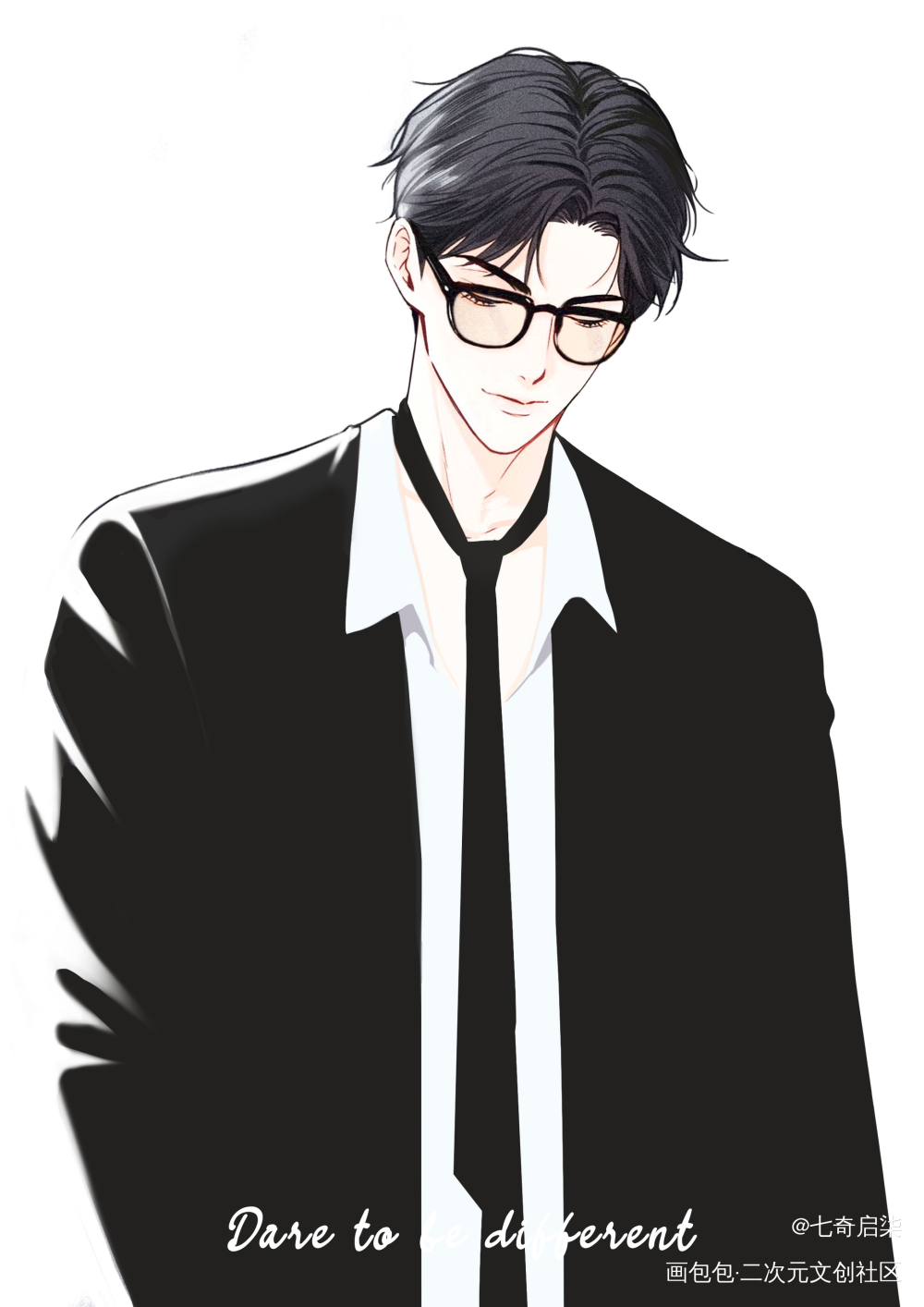 和简大一起休闲一下吧 _188男团简隋英绘画作品