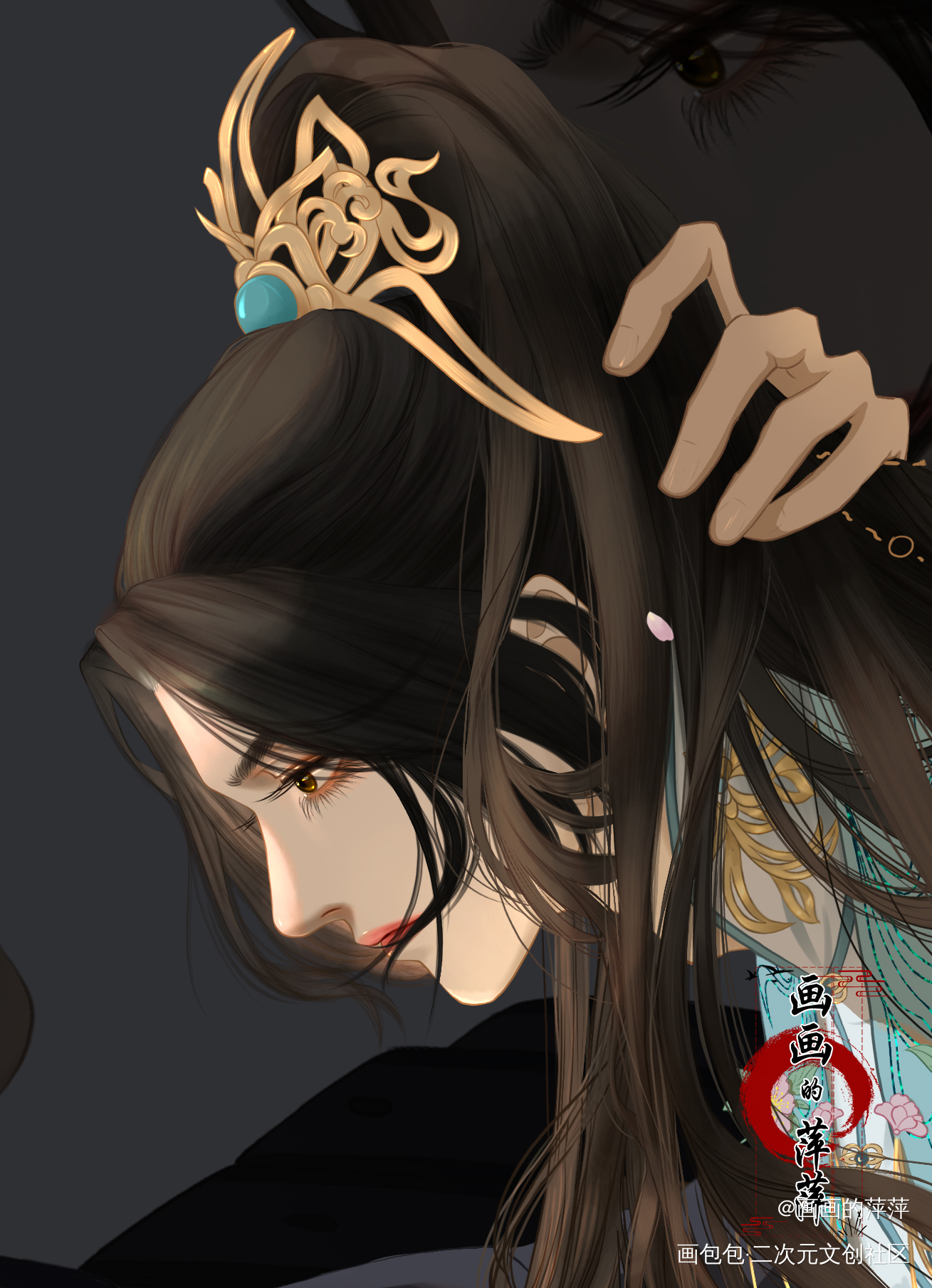 师尊，与你同战_绘画作品
