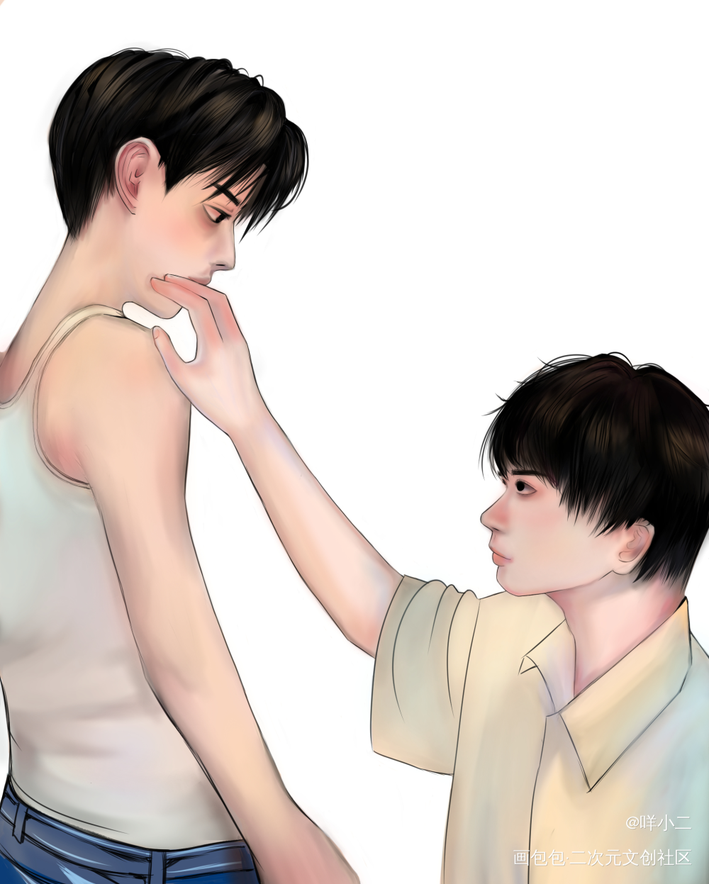 _双男小说封面绘画作品