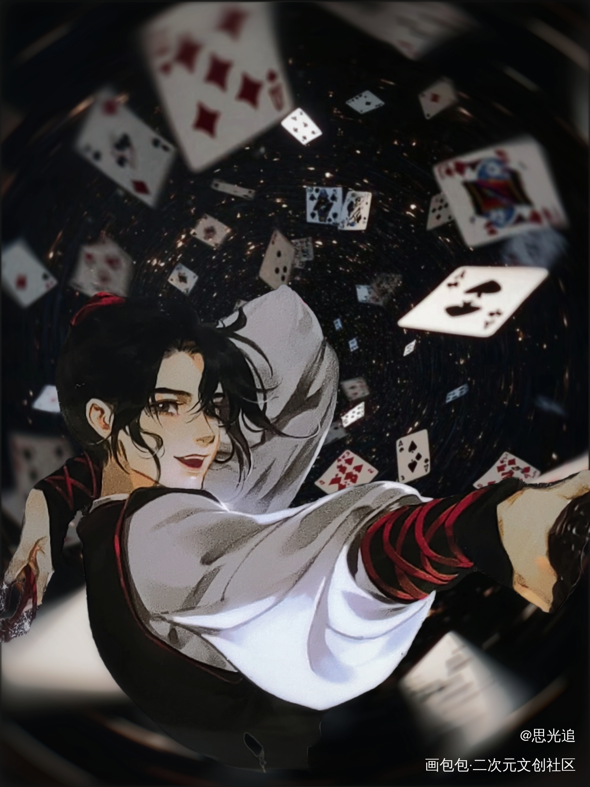 意气风发少年郎 在下魏婴字无羡_魔道祖师授权返图绘画作品