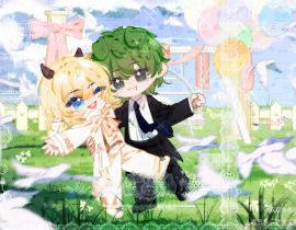 🎊🎈婚礼🕊️🏞️_绘画作品