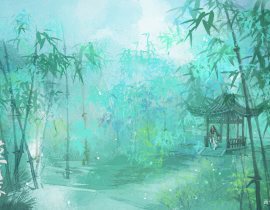 竹林幽静_绘画作品