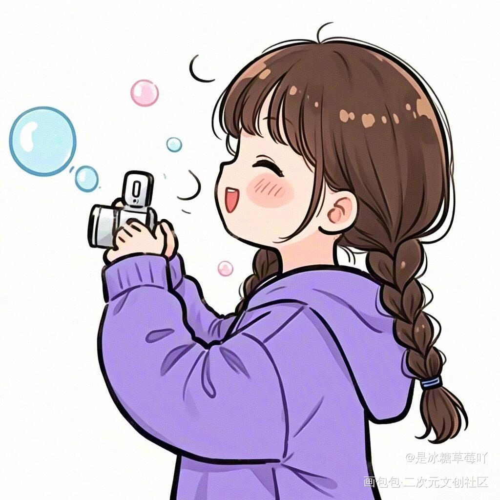_ins风动画桌面可爱古风Q版绘画作品