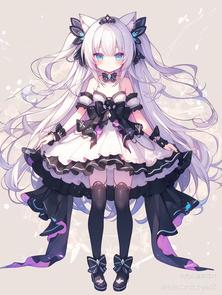 _ins风动画桌面可爱古风Q版绘画作品