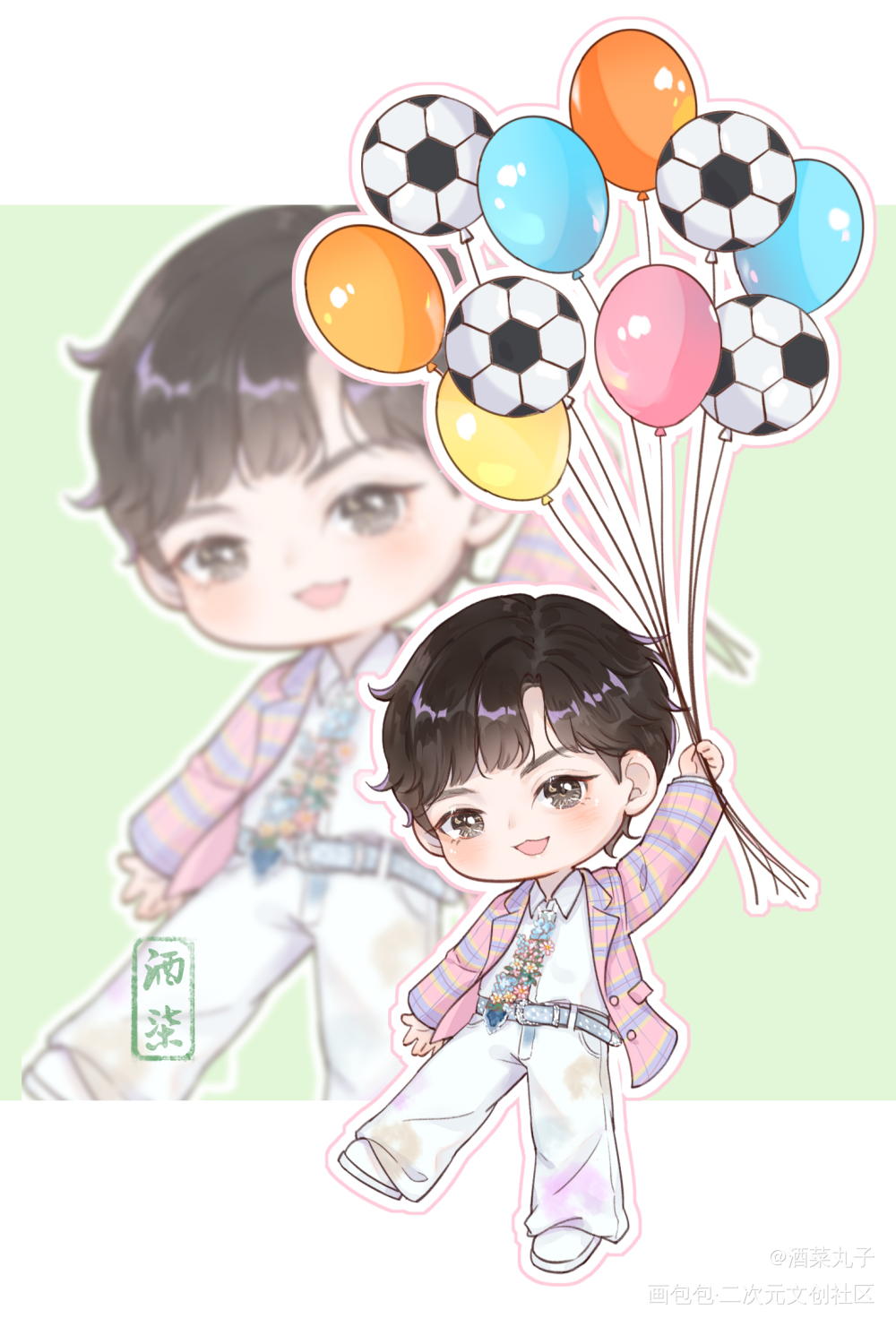 皮皮皮皮朱_Q版人物真人转Q皮皮皮皮朱绘画作品