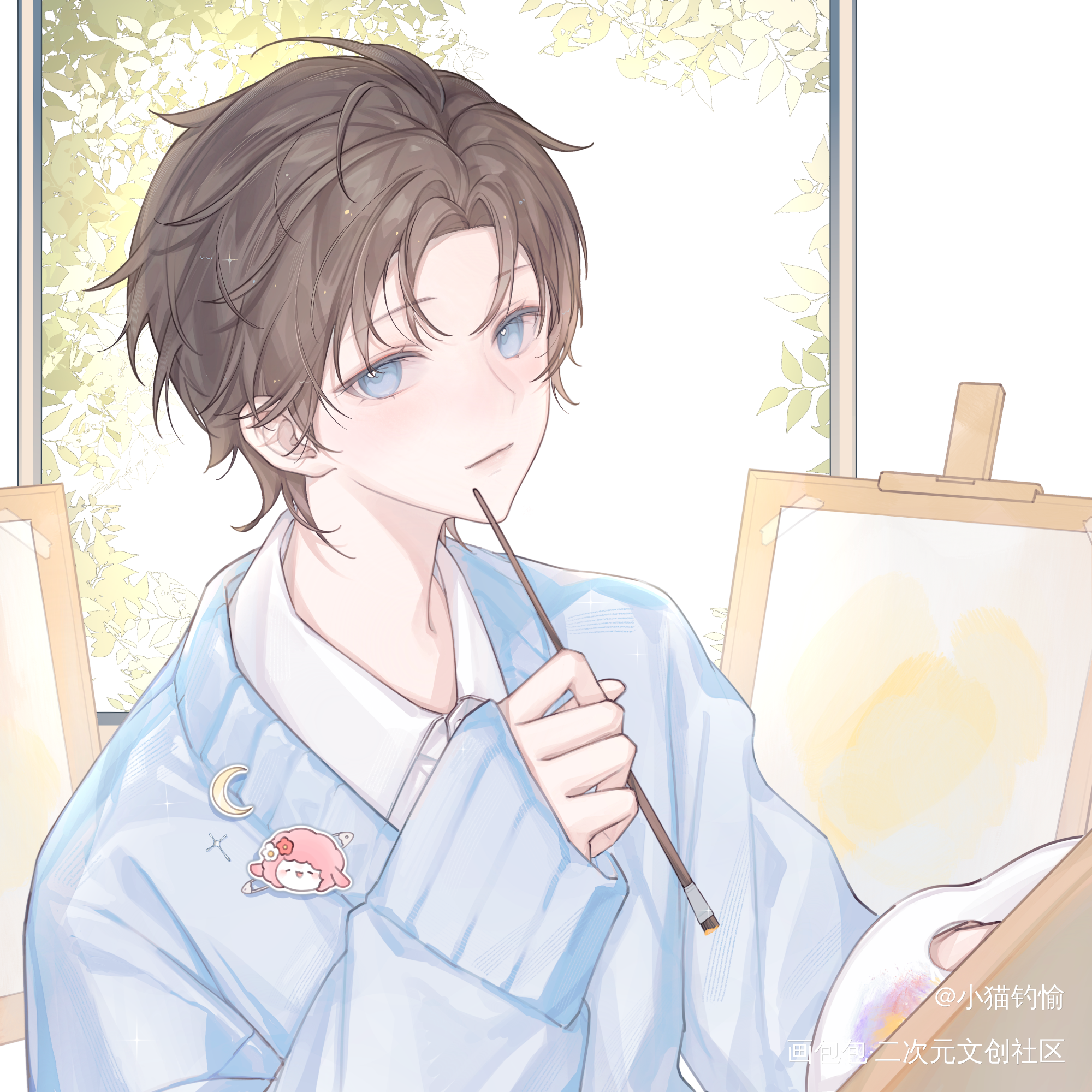 小朔啊～_谁把谁当真188男团黎朔·谁把谁当真黎朔绘画作品
