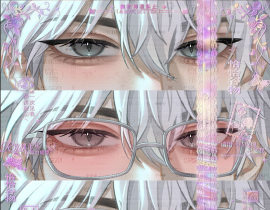 陆光可动光栅眼睛条_绘画作品
