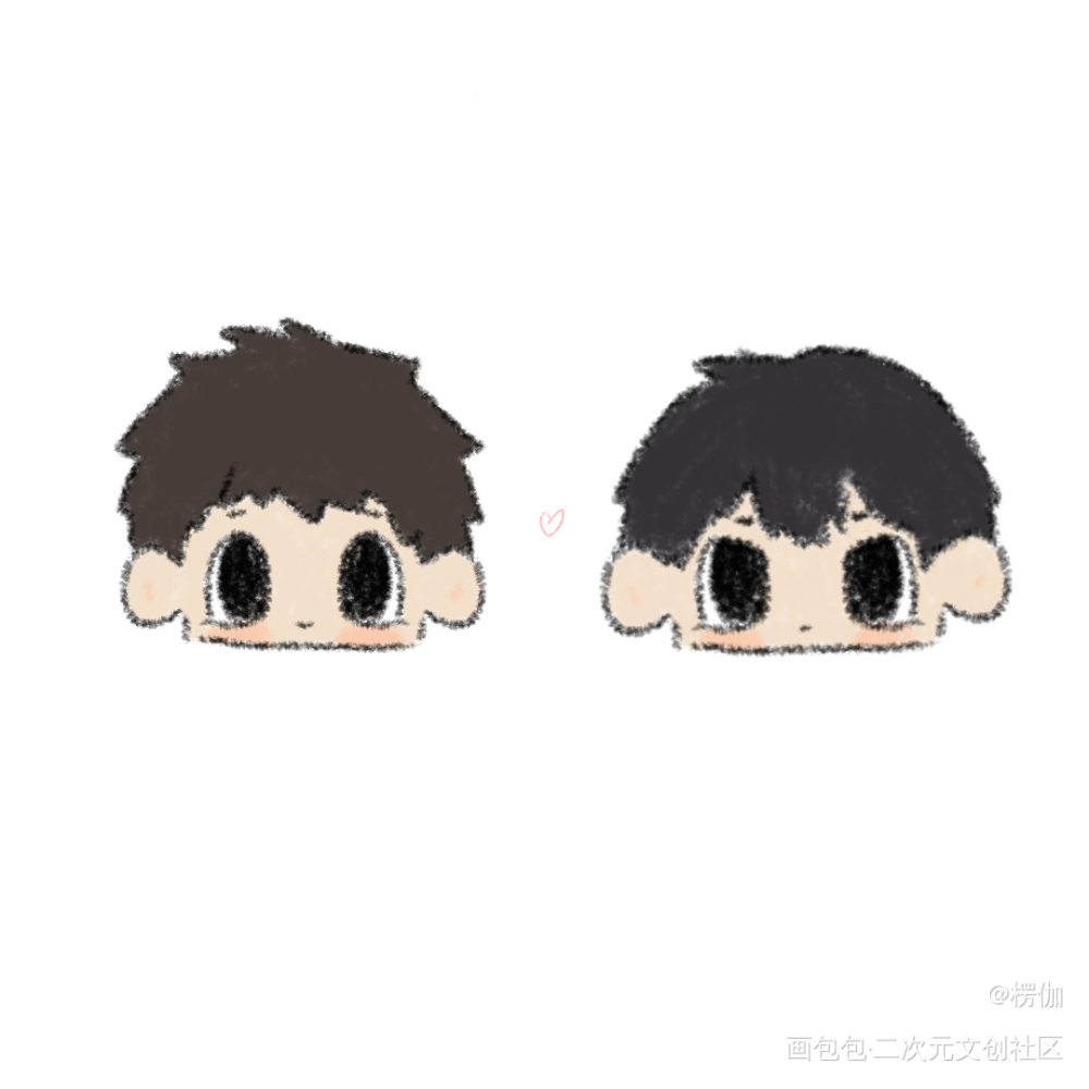 瓶邪小简笔_盗墓笔记瓶邪吴邪张起灵Q版绘画作品