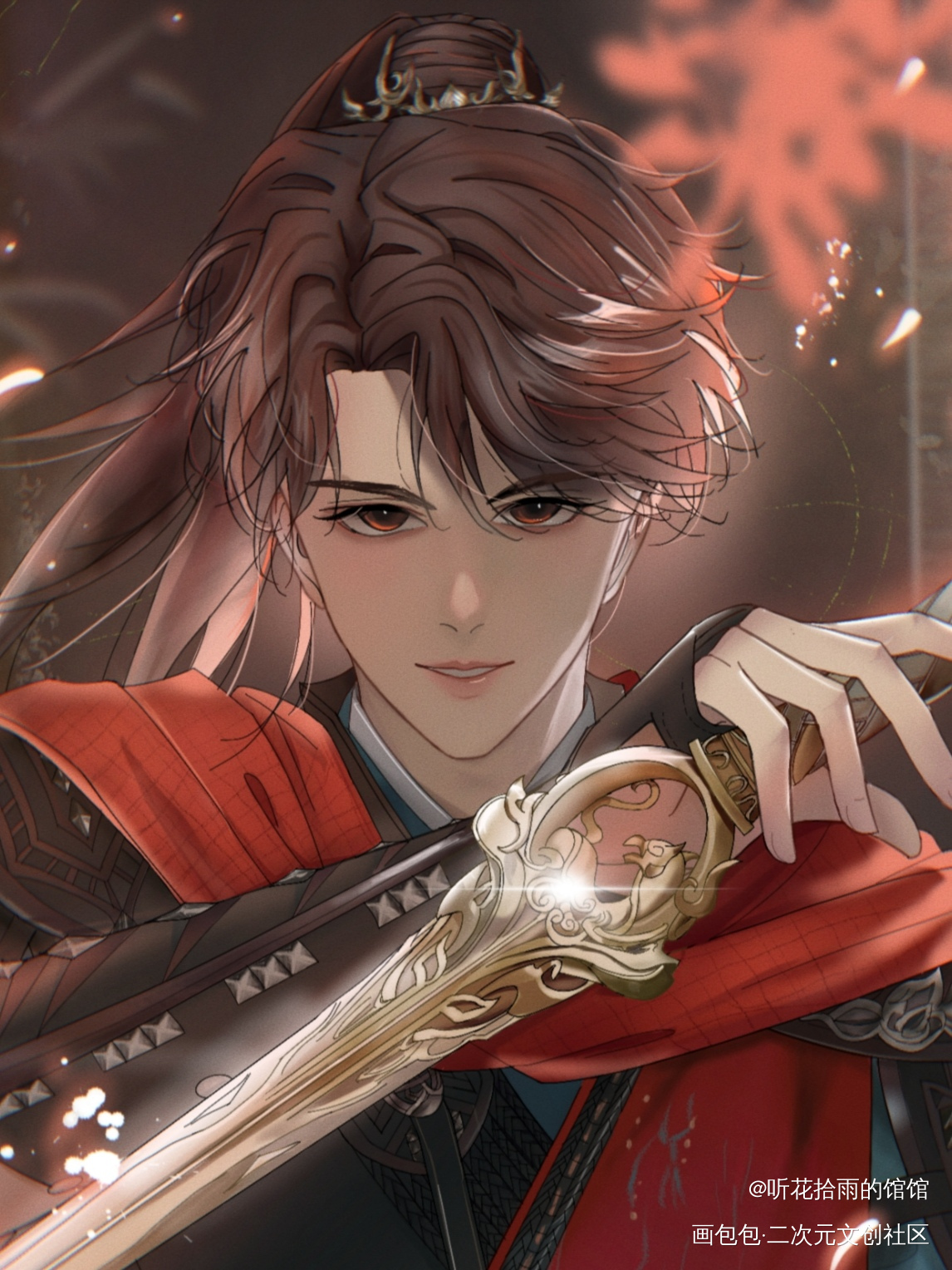 少年歌行雷无桀_少年歌行伪厚涂半身插画雷无桀procreate电视剧绘画作品