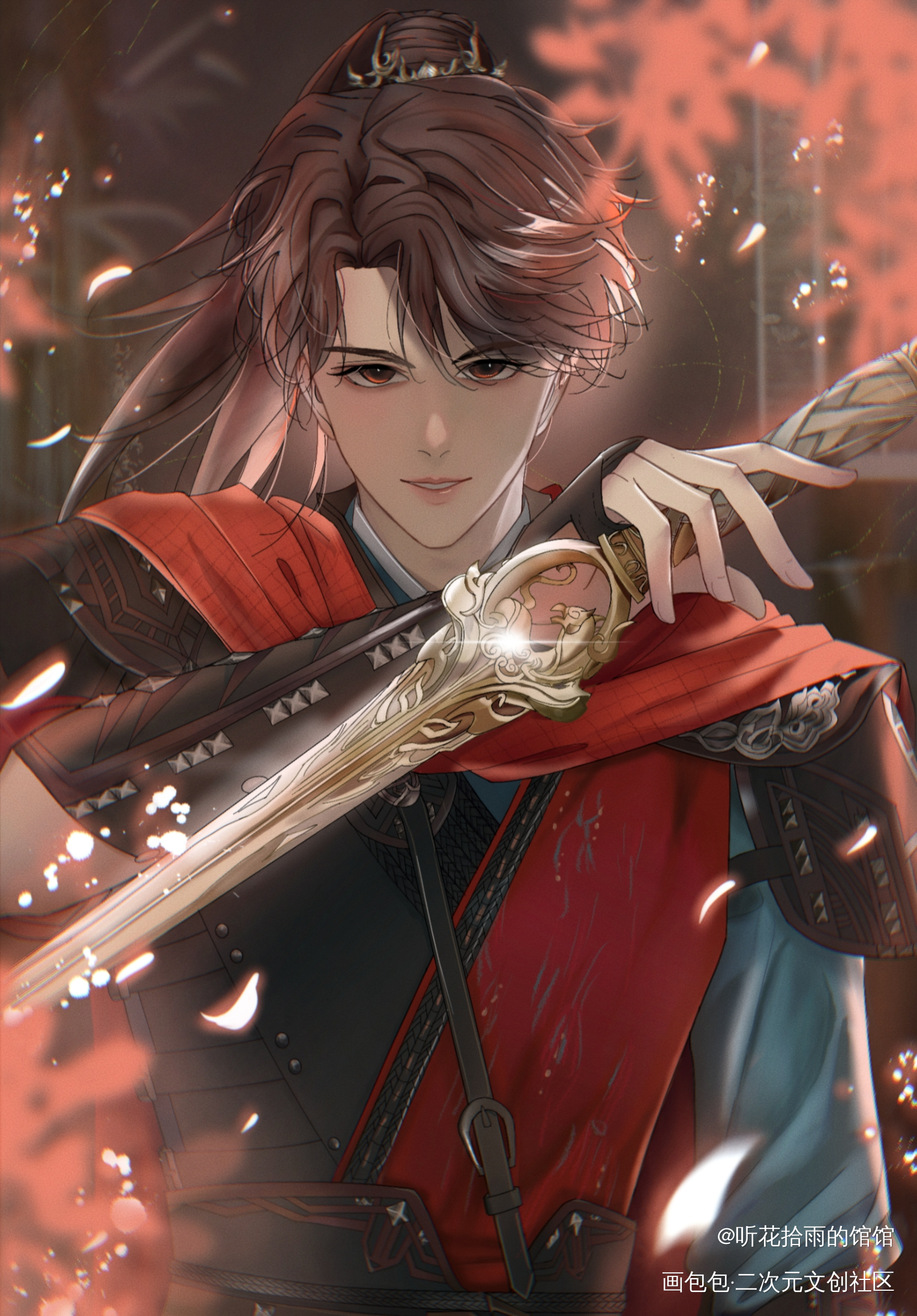 少年歌行雷无桀_少年歌行伪厚涂半身插画雷无桀procreate电视剧绘画作品