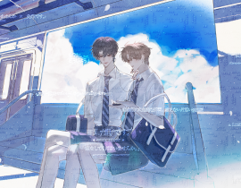 登校前🌊_绘画作品