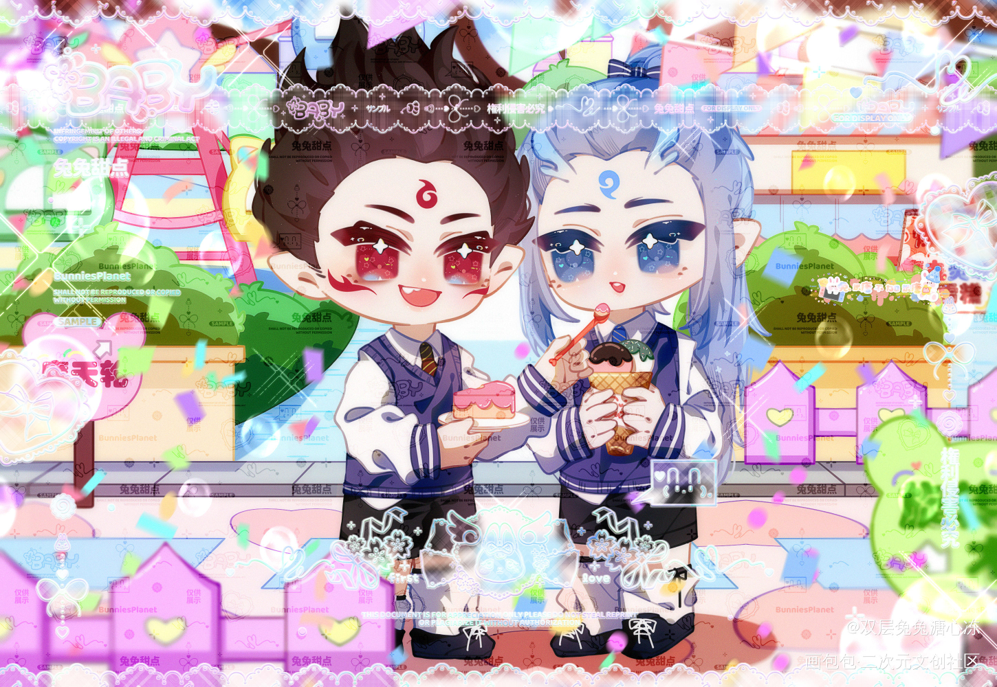 游乐园🎠🎡_哪吒之魔童降世绘画作品