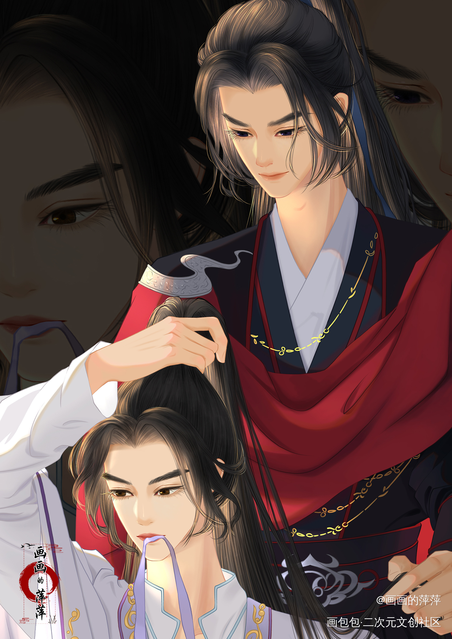 师尊，你是不是喜欢我？_二哈和他的白猫师尊燃晚墨燃楚晚宁绘画绘画作品