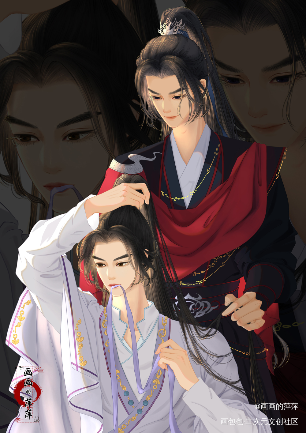 师尊，你是不是喜欢我？_二哈和他的白猫师尊燃晚墨燃楚晚宁绘画绘画作品