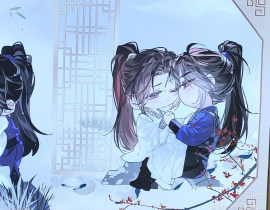 可爱小情侣_绘画作品