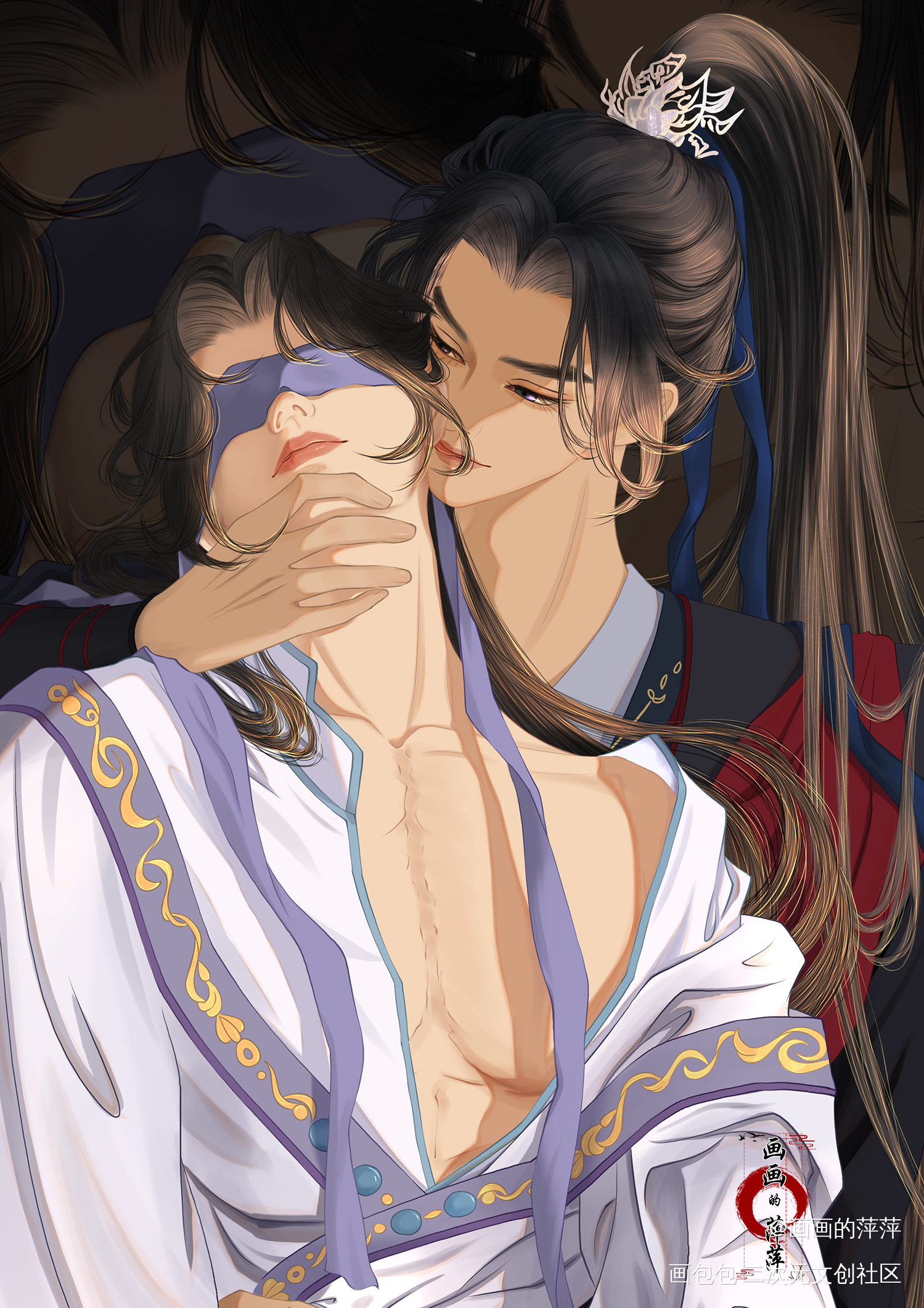 师尊，你是不是喜欢我？_二哈和他的白猫师尊燃晚楚晚宁墨燃绘画绘画作品