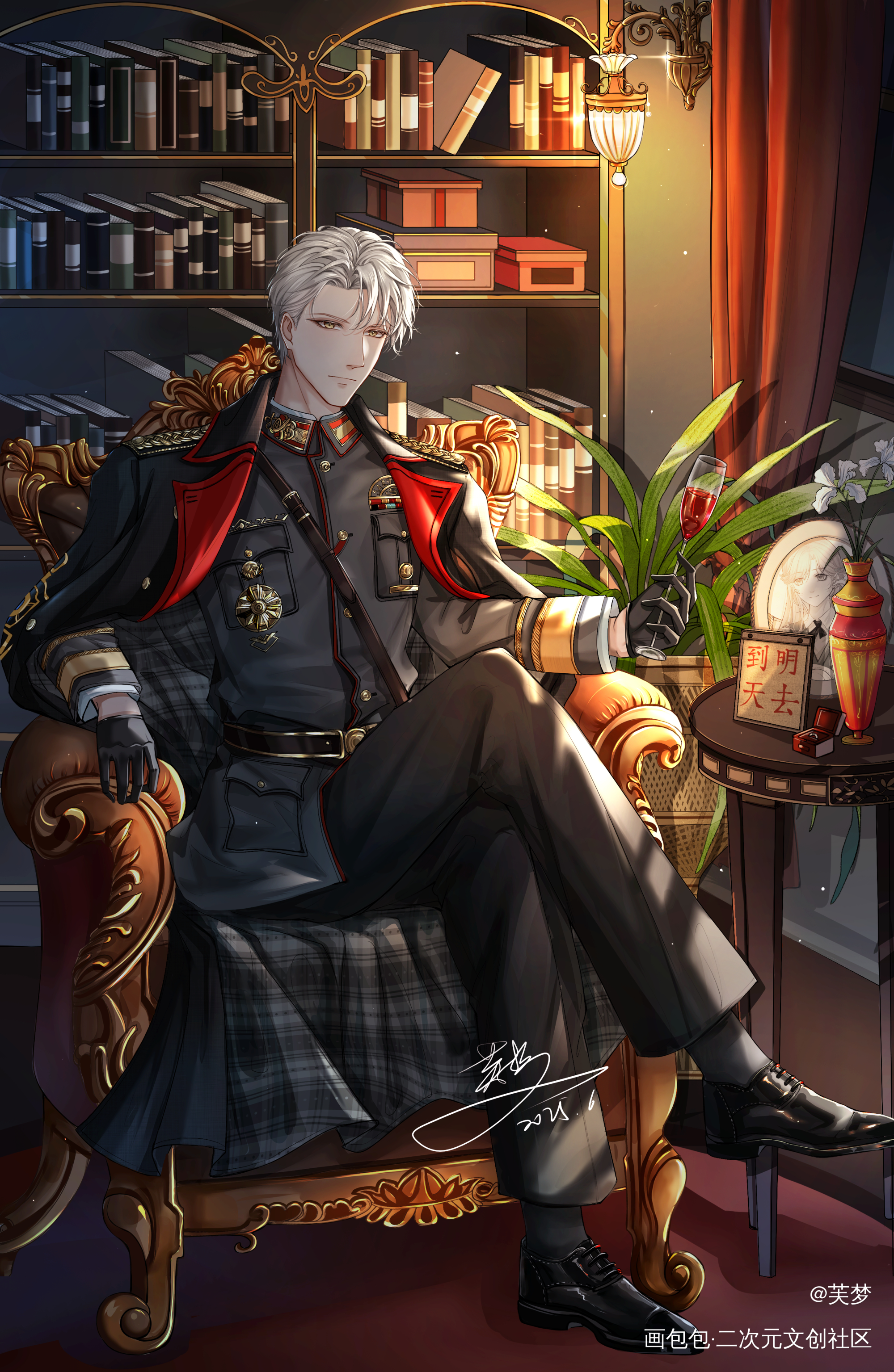 新图来咯！_光与夜之恋绘画作品