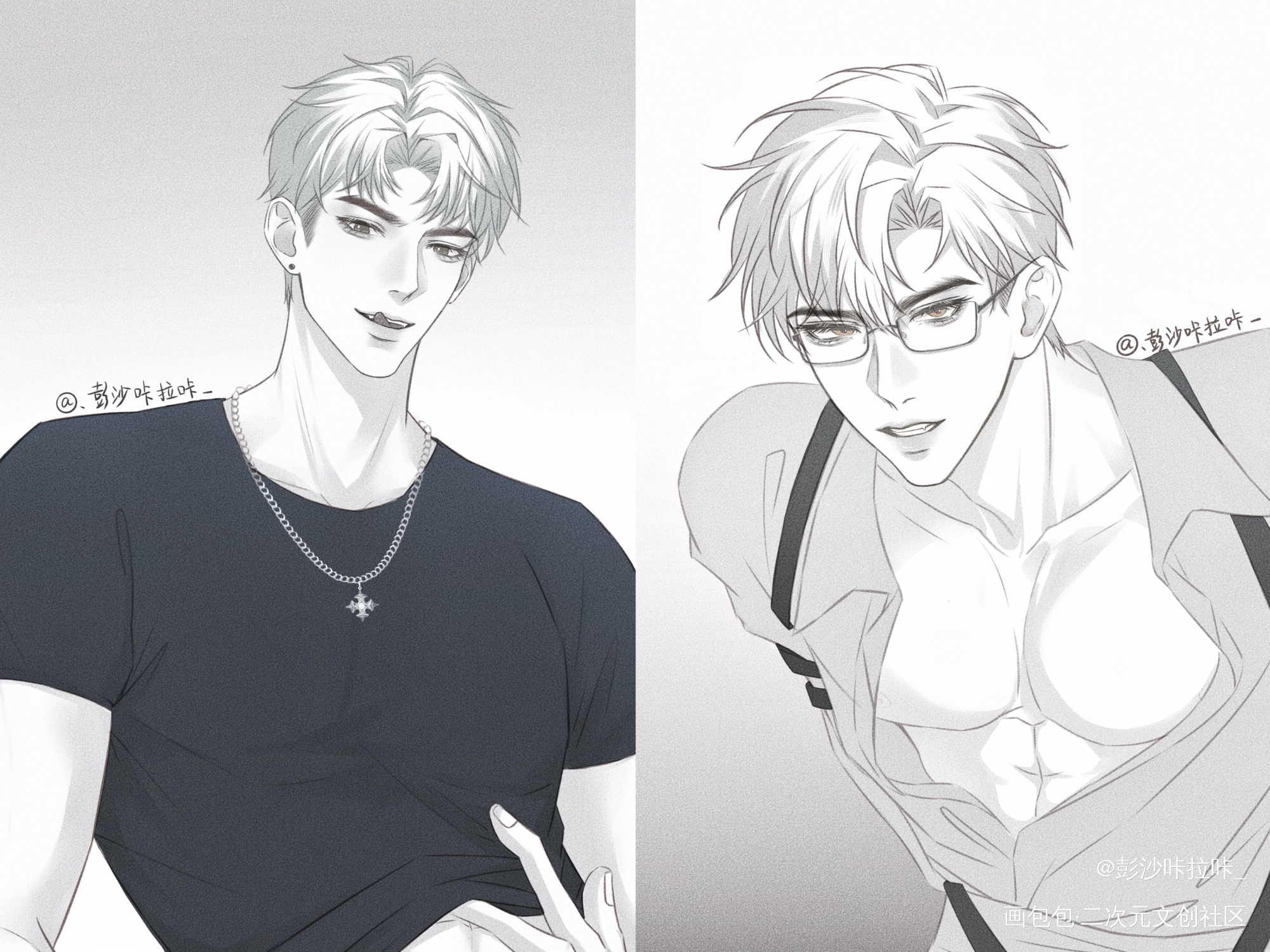 原顾xql~_针锋对决188男团原炀·针锋对决顾青裴·针锋对决绘画作品