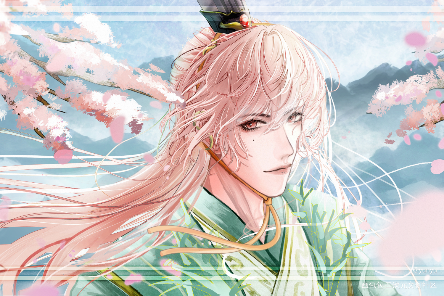 殿下，巧遇_袁基·代号鸢代号鸢袁基绘画作品