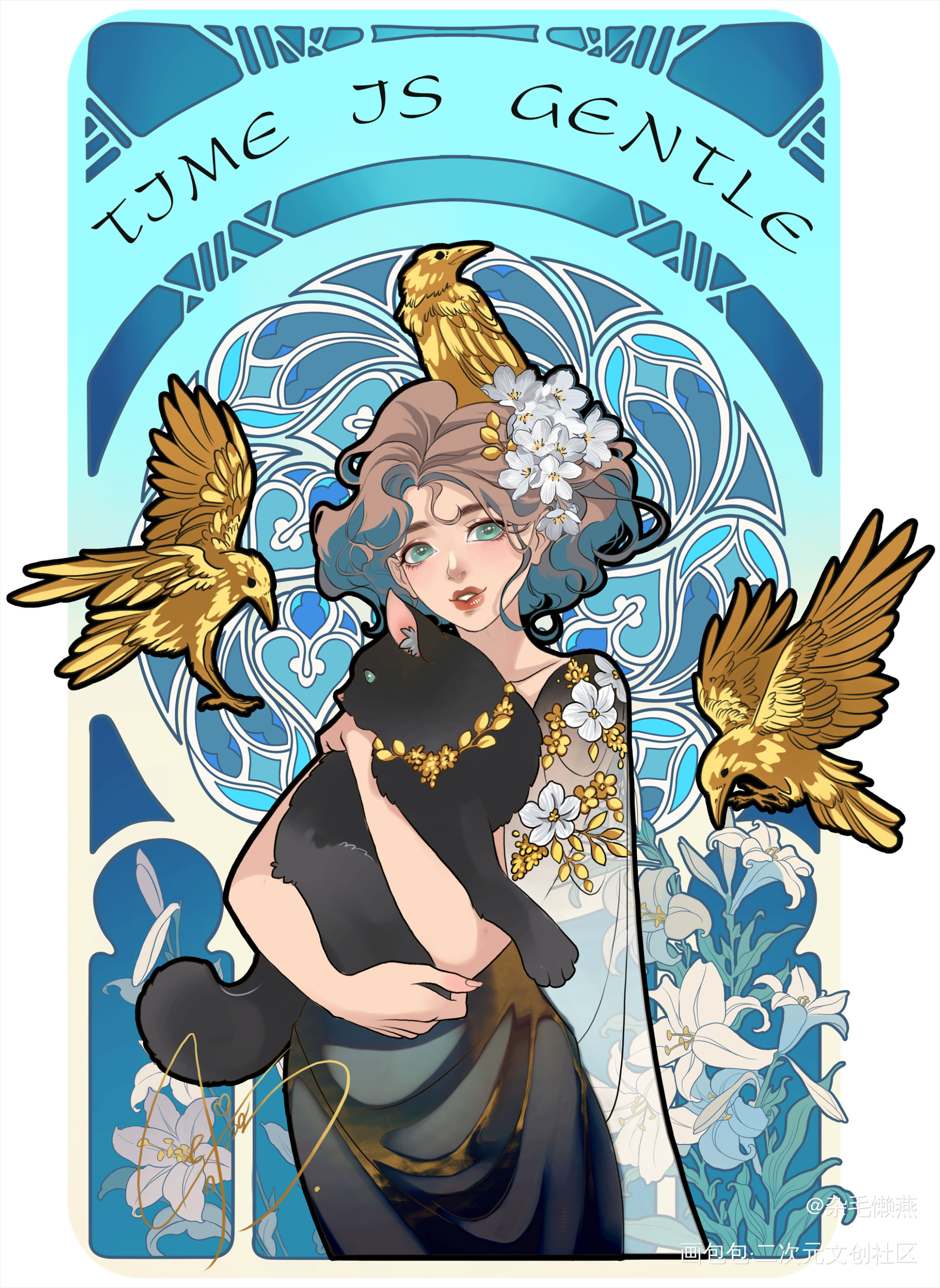 金鸦_绘画作品