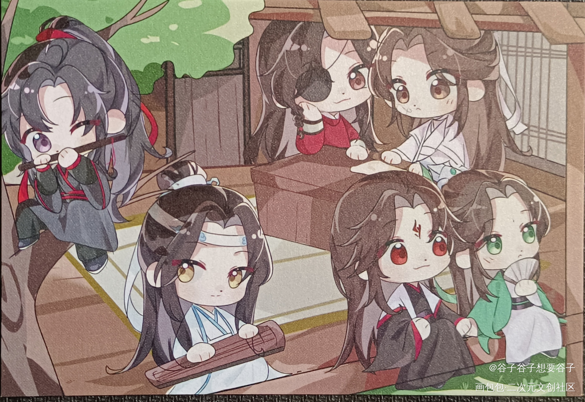 好看，可爱！_人渣反派自救系统天官赐福魔道祖师无料返图绘画作品