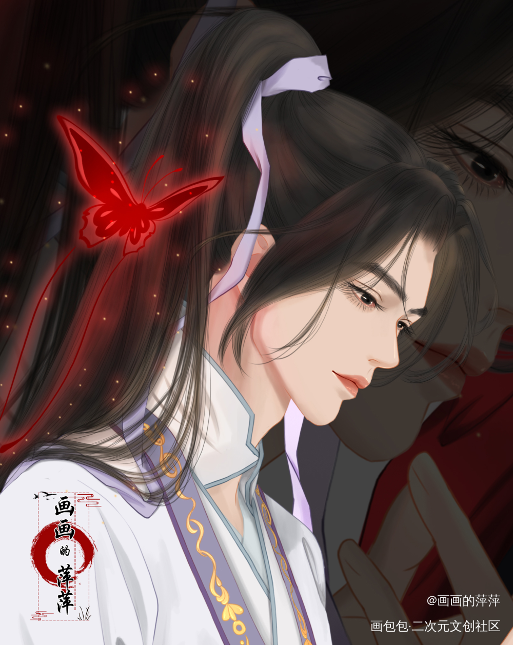 师尊，你买我吧！_二哈和他的白猫师尊燃晚楚晚宁墨燃绘画绘画作品