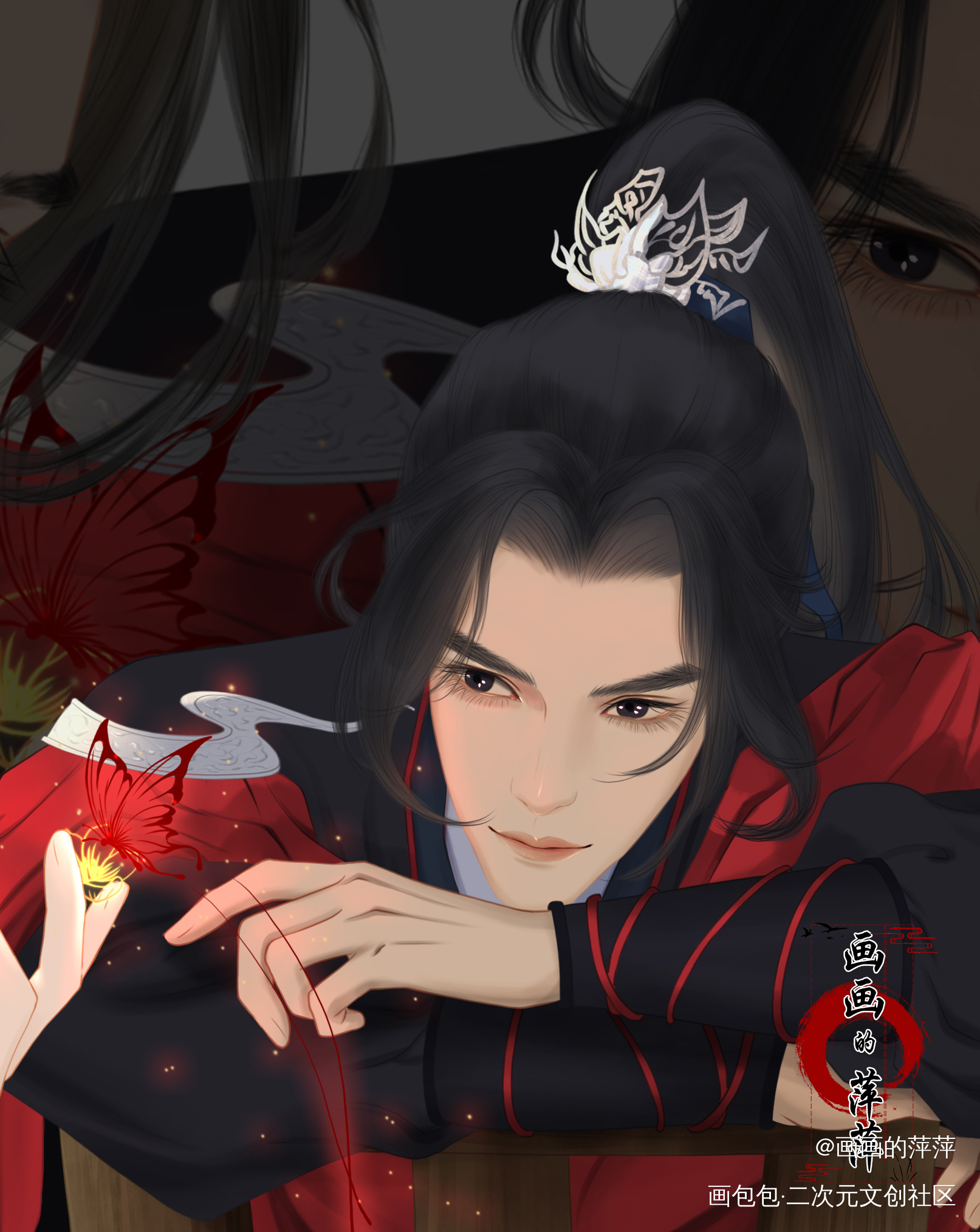 师尊，你买我吧！_二哈和他的白猫师尊燃晚楚晚宁墨燃绘画绘画作品