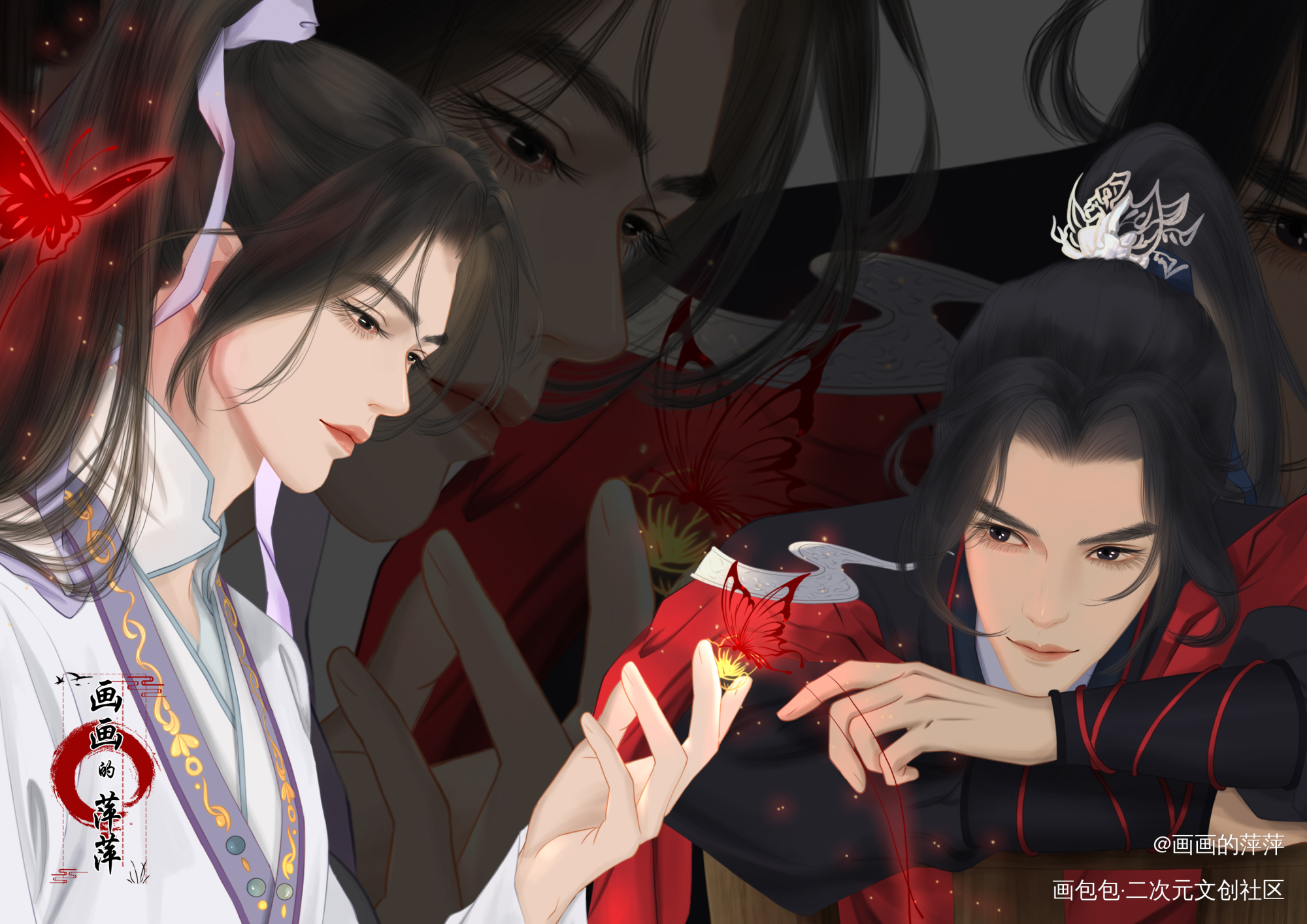 师尊，你买我吧！_二哈和他的白猫师尊燃晚楚晚宁墨燃绘画绘画作品