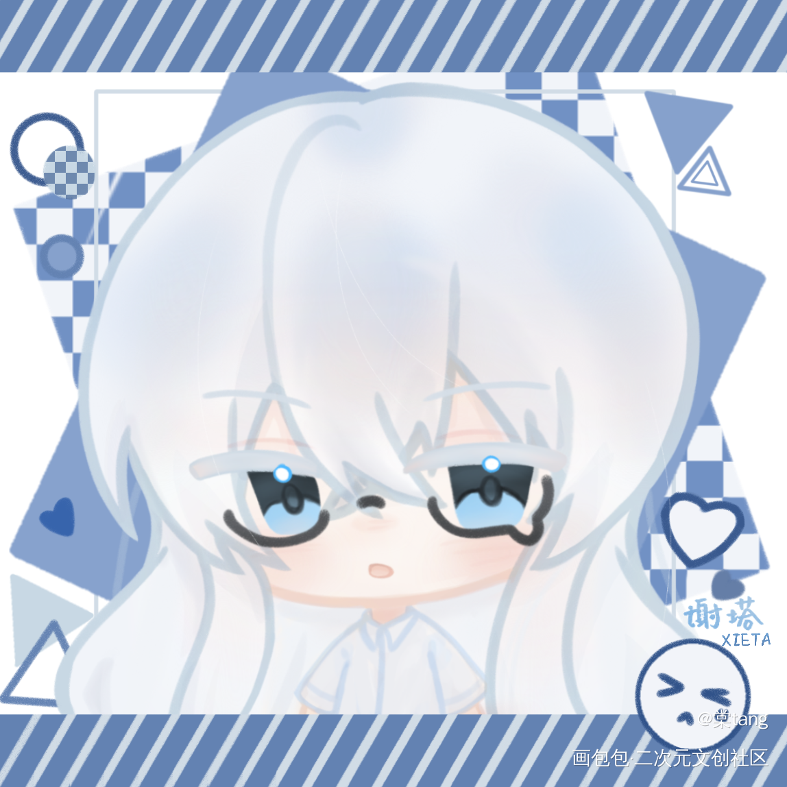 塔柳_我在惊悚游戏里封神白柳塔柳谢塔绘画作品