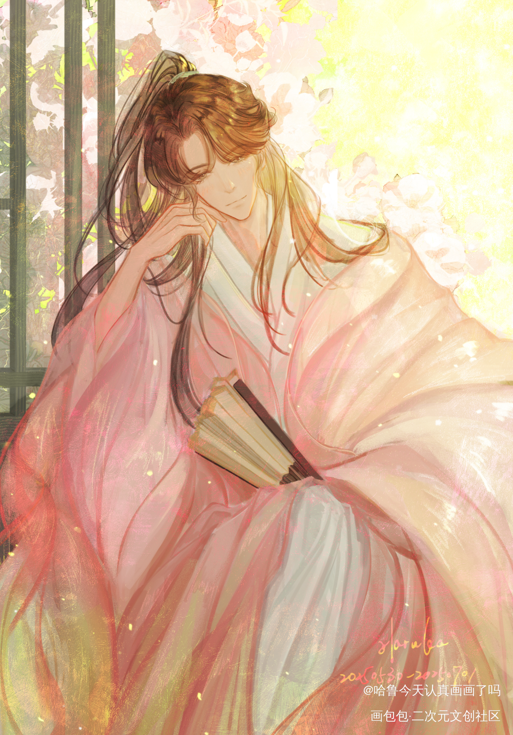 木芙蓉_杀破狼长顾长庚绘画作品