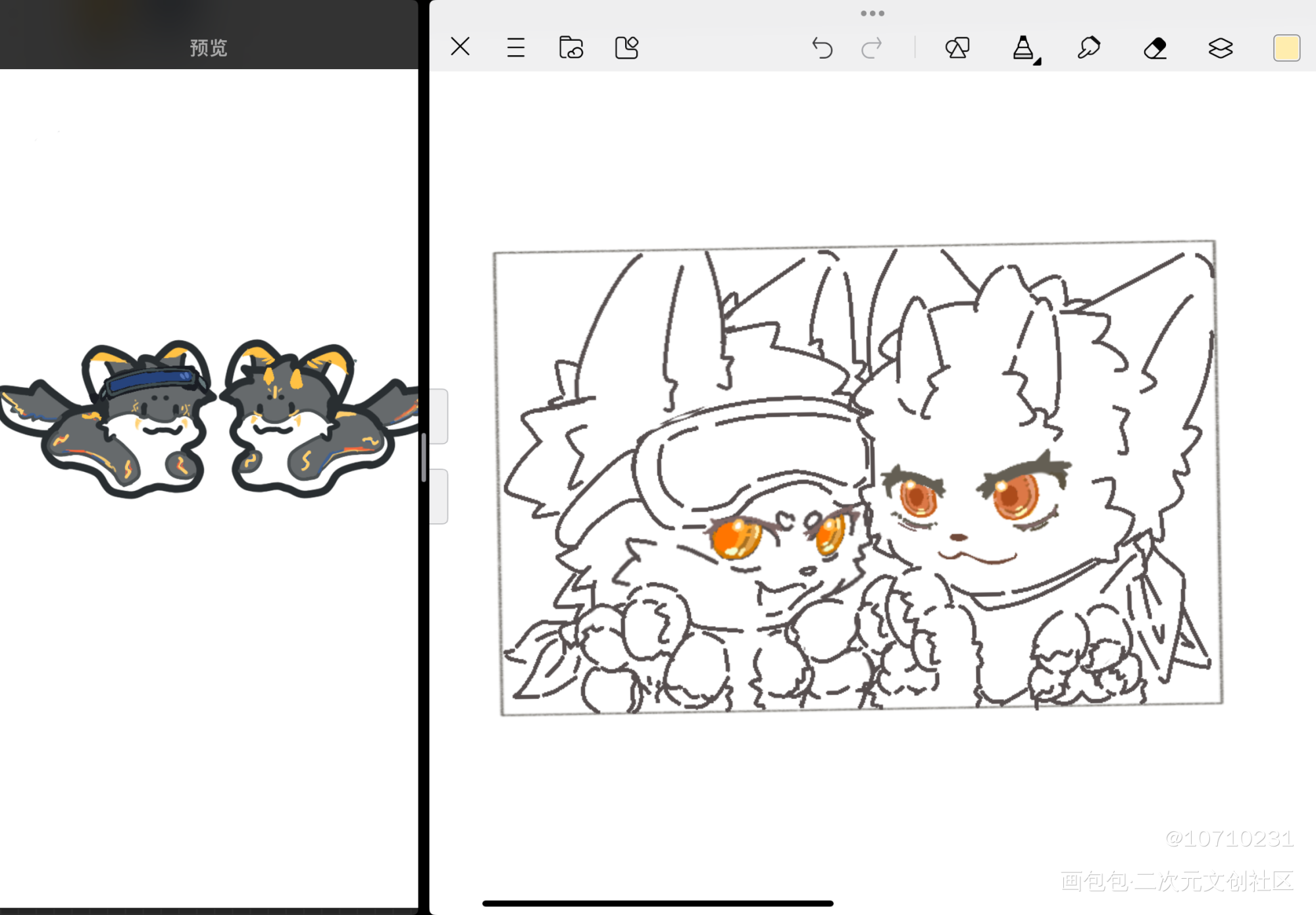 好困…_兽设furryQ版摸鱼绘画作品